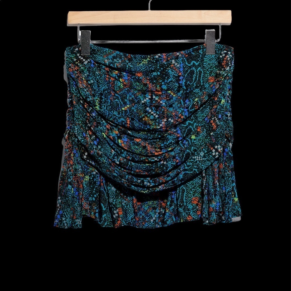 Free People Floral Mini Skirt Size 10 - Picture 2 of 3